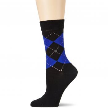 Calcetines de Mujer Burlington Neon Queen, Multicolor (Negro 3000), 36/41