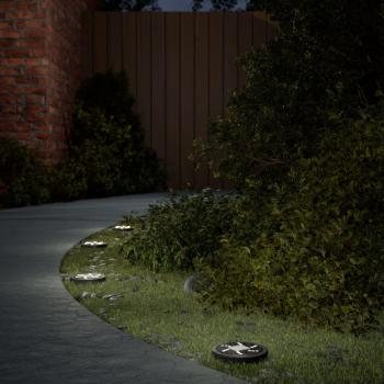VidaXL Solar Stake Lights with Ground Spikes Outdoor 4 pcs Warm White