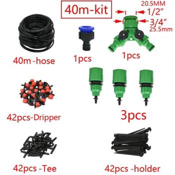 Micro Drip Irrigation System 50M with Adjustable Flow