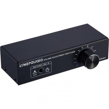 Switch XLR 2‑out Pasivo con Control de Nivel