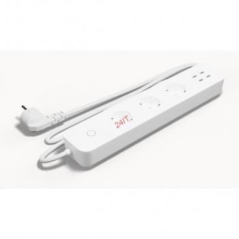 Regleta Tesla TSL-SPL-3+4USB: 3 enchufes + 4 USB