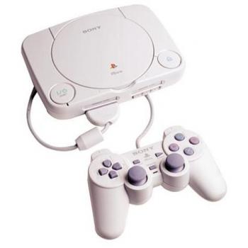 PS1 Konsole PSOne Slim mit Original DualShock Controller, gebrauchtes Modell