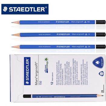 6-Pack Staedtler 150 Mars Ergo Soft Wooden Pencils HB B 2B