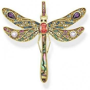 Colgante libélula Thomas Sabo de plata con baño de oro de 18K