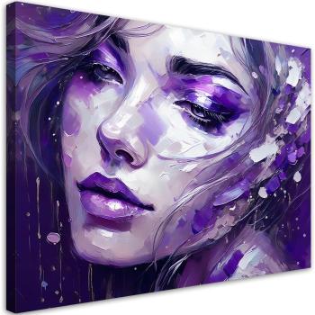 Abstract Violet Portrait