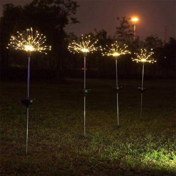Guirlande lumineuse LED solaire effet feu d'artifice 90 LEDs