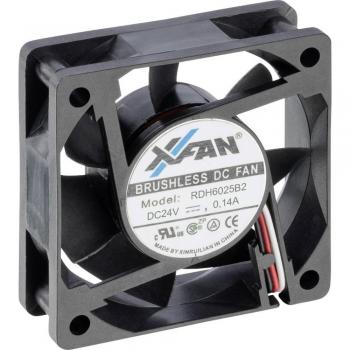 X-Fan RDH6025B2 Axial Fan 24V DC 33 m³/h (L x W x H) 60 x 60 x 25 mm