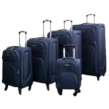 Voyager Flex – Unisex Infinity 4‑Wheel Light‑Weight Suitcase in Navy