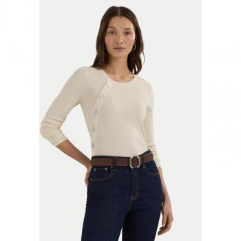 Lauren Ralph Lauren Damenpullover Écru Regular Fit