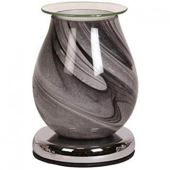 Marble Effect Electric Wax Burner Grey Swirl