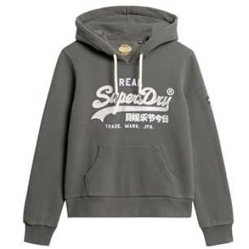 Hoodie Femmes Superdry Graphic Vintage Noir Taille 36