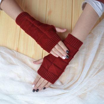 Knitted Fingerless Gloves for Women