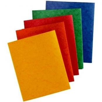 Protège-cahier 2 grands rabats format 18 x 22 cm carte lustrée coloris rouge
