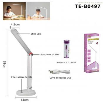 Robertagor Lampada LED Pieghevole 180° con Touch per Scrivania e Tavolo