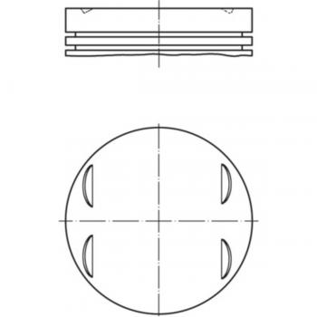Piston MAHLE 083 13 00 pour BMW 5 (E39) 2000‑2003