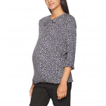 ESPRIT Maternity Damen Umstandsbluse Blouse Aop V1784303, Mehrfarbig (Night Blue 486), 40