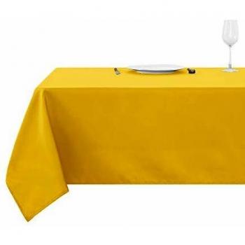 Nappe Décoration Extérieure Waterproof Deconovo 150×150 cm Jaune