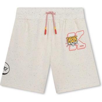Short de sport Kenzo KIDS en molleton beige pour fille 14A