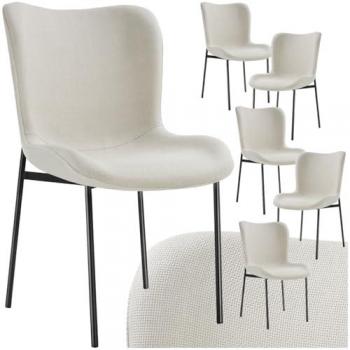 Tessa Off-White Dining Chair Set