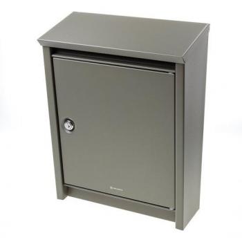 Grijze Brievenbus met slot D110
