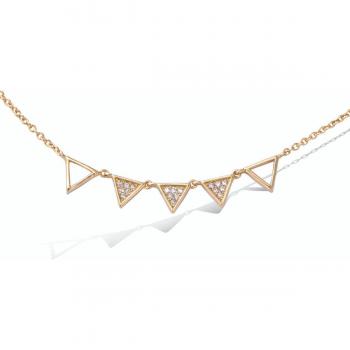Collier Chic 'Sissi' en Or Blanc