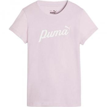 Camiseta Puma Essentiales Script en Tono Lila para Mujer