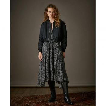 Pepe Jeans Plazuela: Vestido Largo Fluido Animal Print