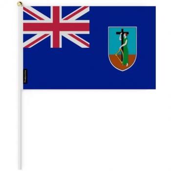 Montserrat Flag Collection – 50 Small Flags, 14x21cm, Dual Print