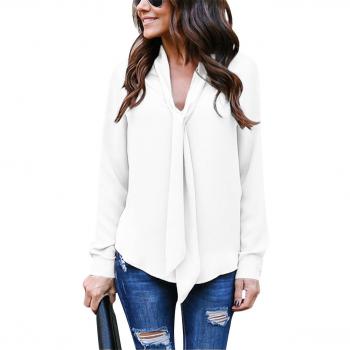 Hownew-X Damen Vintage Bluse Langarm Casual T-Shirt