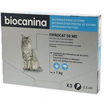 BIOCANINA FIPROCAT 50mg Chats Spot On au Fipronil