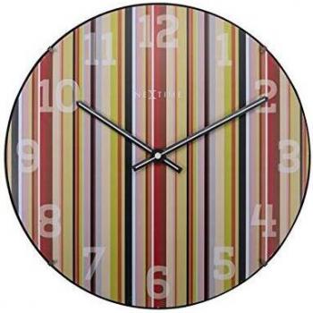 NeXtime PanoramaUhr – Metall‑Kunststoff‑Hybrid, Bunte Variante, Ø 35 cm