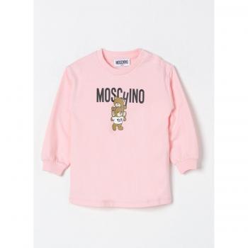 Moschino Felpa Rosa in Cotone 12M