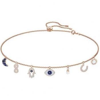 Collier Swarovski Symbolic Charms – Doré Rose Femme Plaqué