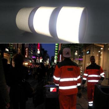 EN471 5cm Reflective Grey Polyester Fabric for Clothing RS-922