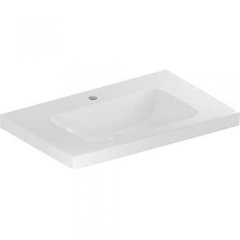 Geberit iCon light Waschtisch 75x48cm, ohne Überlauf, mit Ablagefläche, weiß