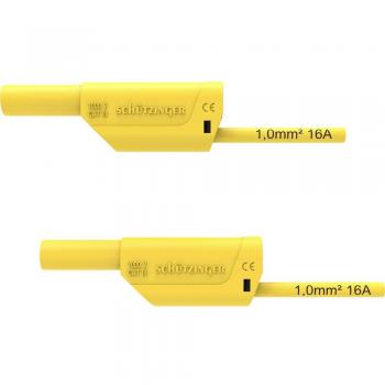 Schuetzinger VSFK 8700 Test Lead 200 cm Yellow 4 mm Plugs