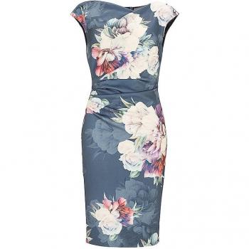SWING Cocktailkleid Damen Blau Größe 34