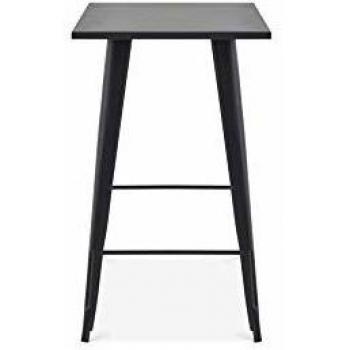 Acciaio Nero – Tavolo alto Oviana