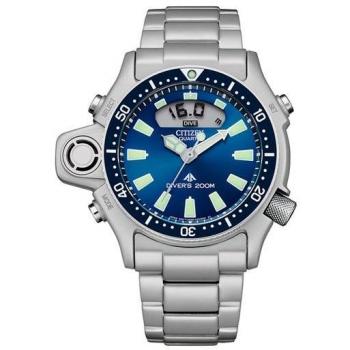 Citizen JP2000‑67L Classic Steel‑Titanium Grey‑Blue Watch