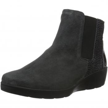 Semler Damen Judith Kurzschaft Stiefel, Grau (860 Grau-Anthrazit), 38 EU