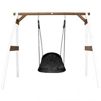 AXI Nestschaukel Roxy mit Gestell in Grau/Weiß für Kinder