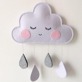 Nursery Felt Cloud Hanging Decoration