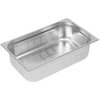 Vogue Durable Stainless Steel Gastronorm Pan with Perforations 150mm