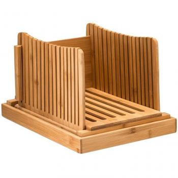Compact Bamboo Bread Slicer