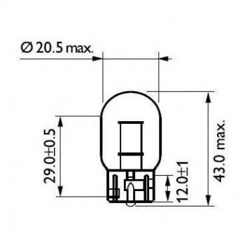 Luce Lampeggiante Philips 12071b2 in Blister Pack