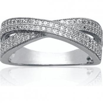 Sissi Zilveren Bague Rhodium 7 mm 58