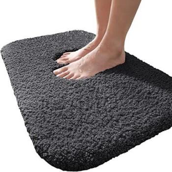 Color&Geometry Dark Grey Bath Mat