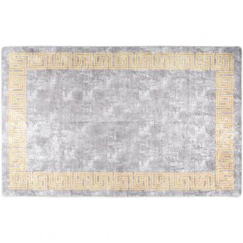 Tapis de Sol Lavable Antidérapant 80x150 cm Gris