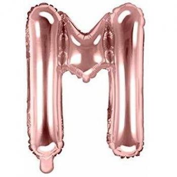 Palloncino M oro rosa in foil 35cm