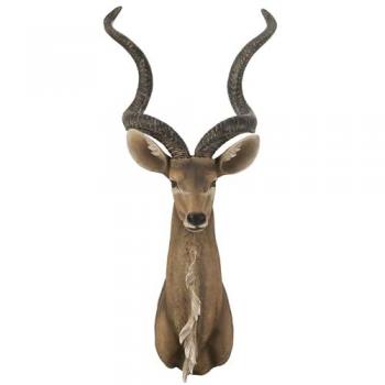 Trophée Mural Tête d'Antilope 85cm Marron